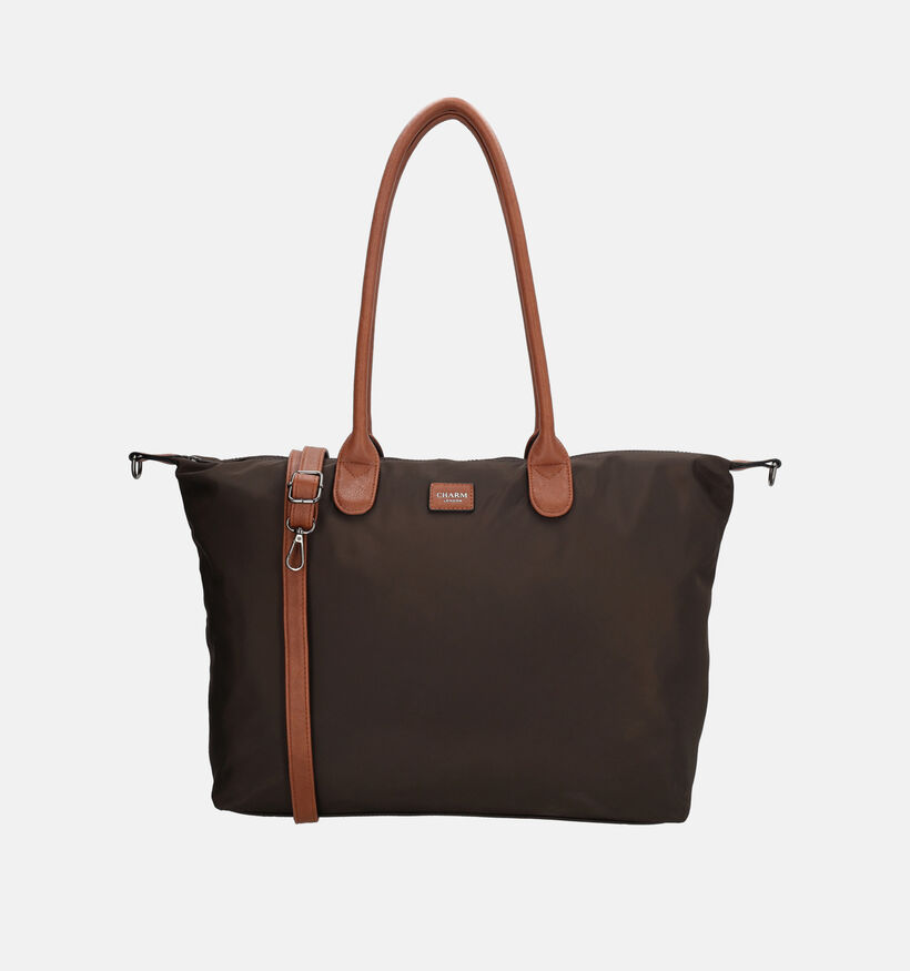 Charm London Buckingham Cabas en Brun fonc&eacute; pour femmes (380927)