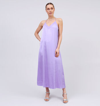 Robe longue violet