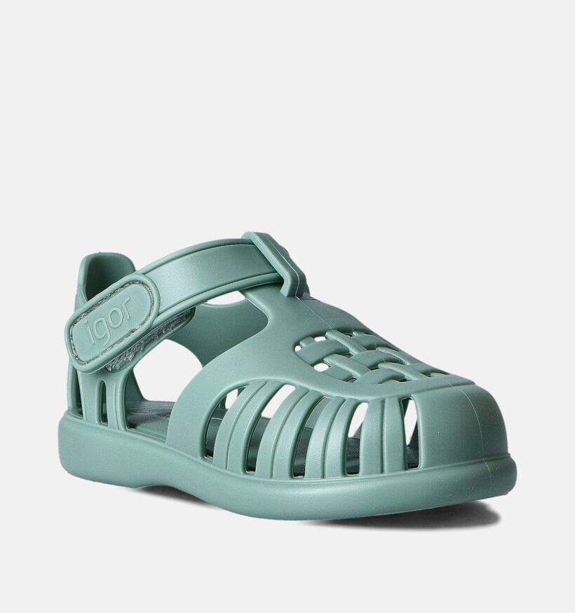 Igor Tobby Solid Sandales pour bébé en Vert pour filles, garçons (356209)