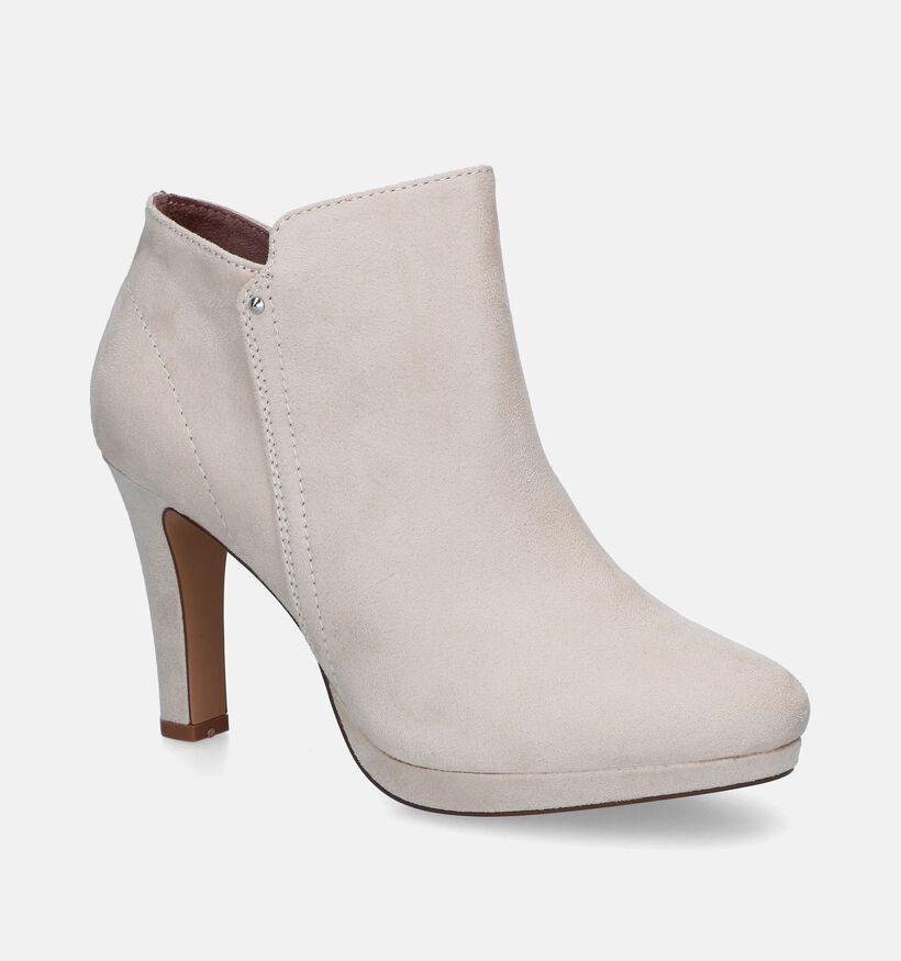 Signatur Bottines à talons en Beige pour femmes (321254)