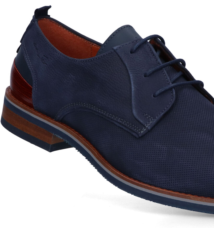 Van Lier Amalfi Blauwe Geklede Veterschoenen voor heren (322508)