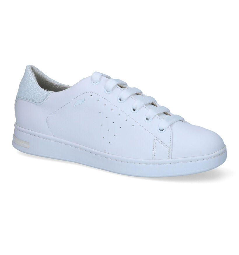 Geox Jaysen Witte Sneakers in leer (311611)