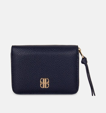 Laurent David Portemonnees Zwart/Bruin/Blauw/Bordeaux