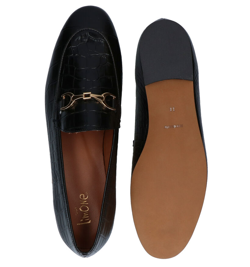 Via Limone Zwarte Loafers in leer (281557)