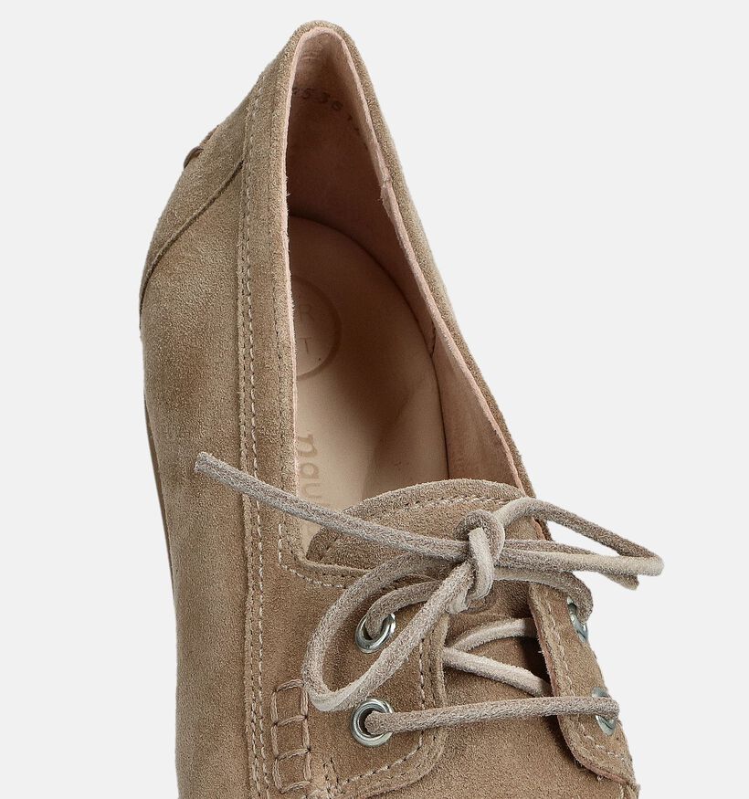 Paul Green Lichtbruine Bootschoenen voor dames (374110)