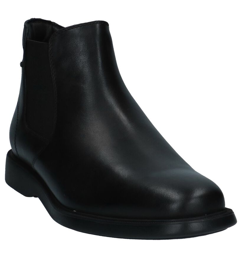 Geox Chaussures hautes en Noir en cuir (223658)