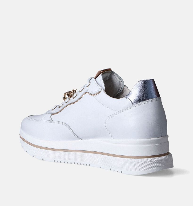 NeroGiardini Witte Sneakers voor dames (351946) - geschikt voor steunzolen