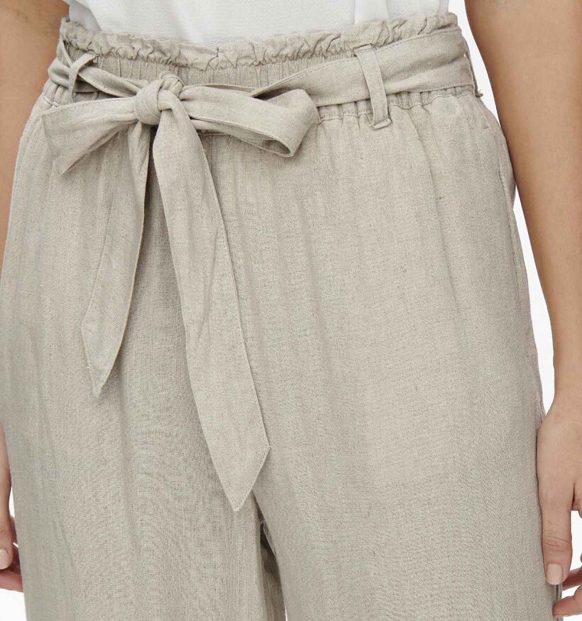 JDY Say Beige Linnen broek voor dames (341105)