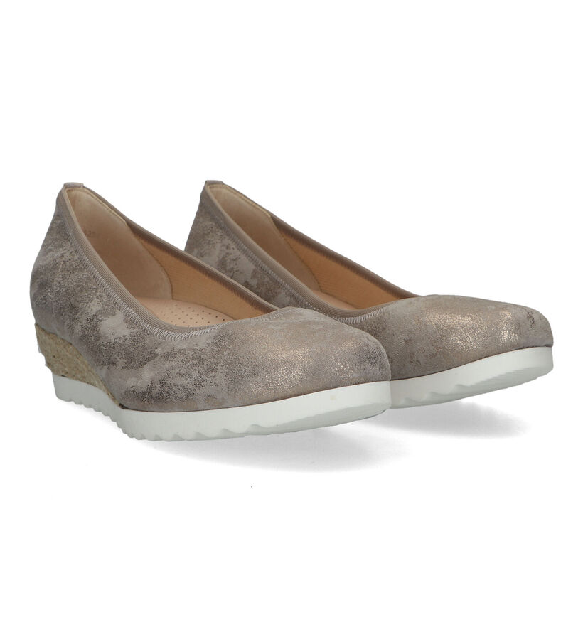Gabor Easy Walking Escarpins en Or en cuir (323255)