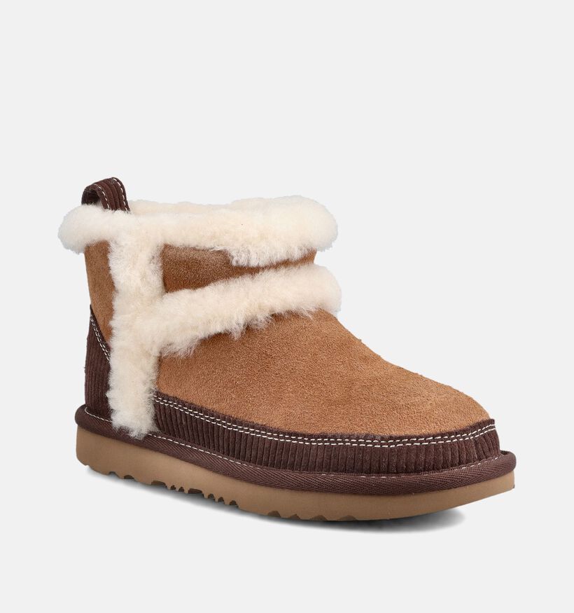 UGG Classic Mini II Heritage Bruine Enkellaarsjes voor meisjes (377999)