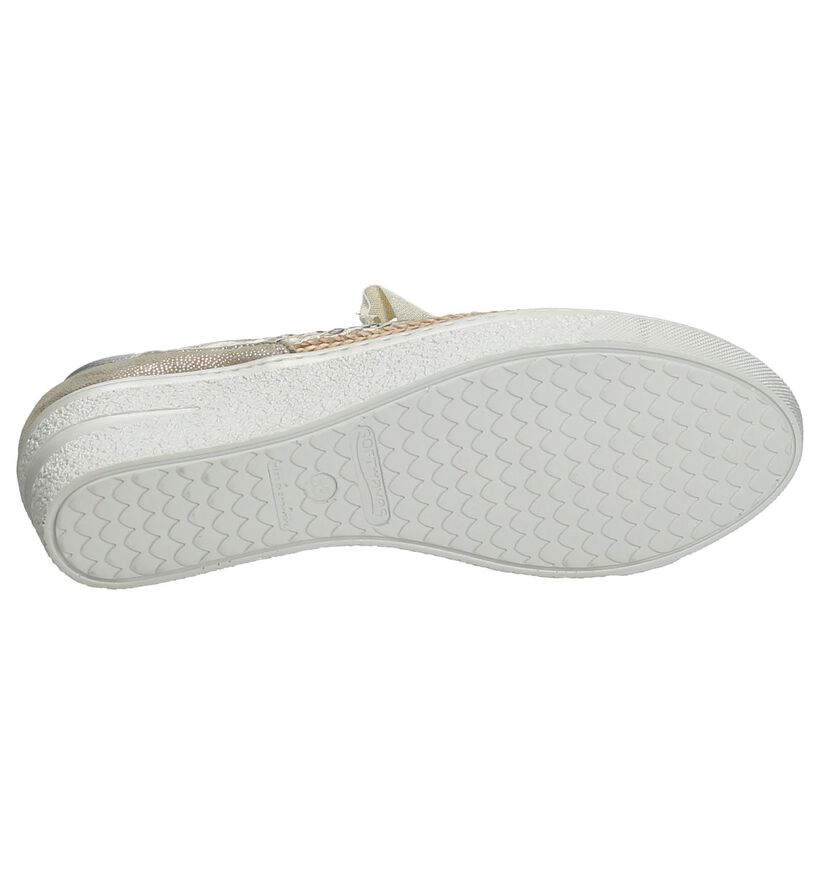 Softwaves Gouden Sneakers met Sleehak, , pdp