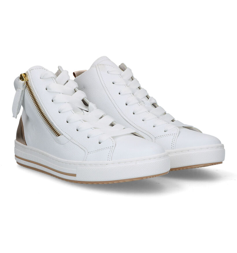 Gabor Optifit Witte Sneakers in leer (319476)