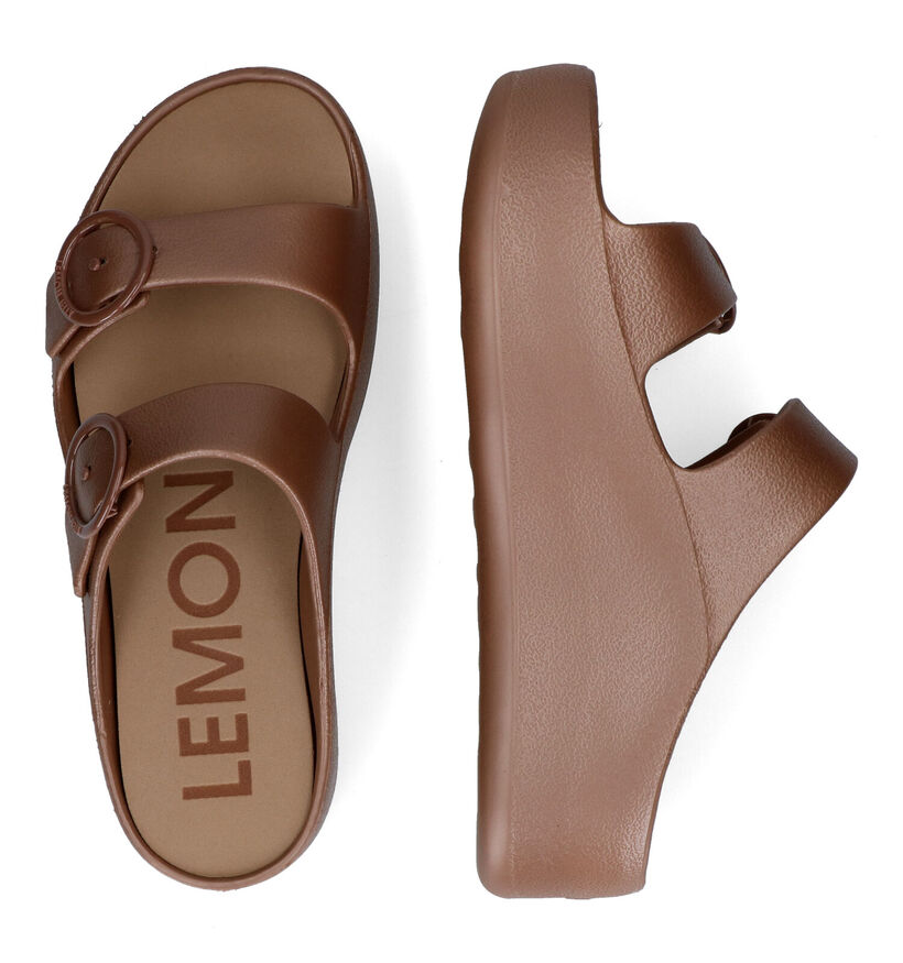 Lemon Jelly Gaia Bronzen Badslippers voor dames (310272) - geschikt voor steunzolen