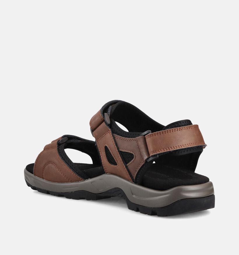 G-Comfort Sandales en Brun fonc&eacute; pour hommes (368951) - pour semelles orthop&eacute;diques