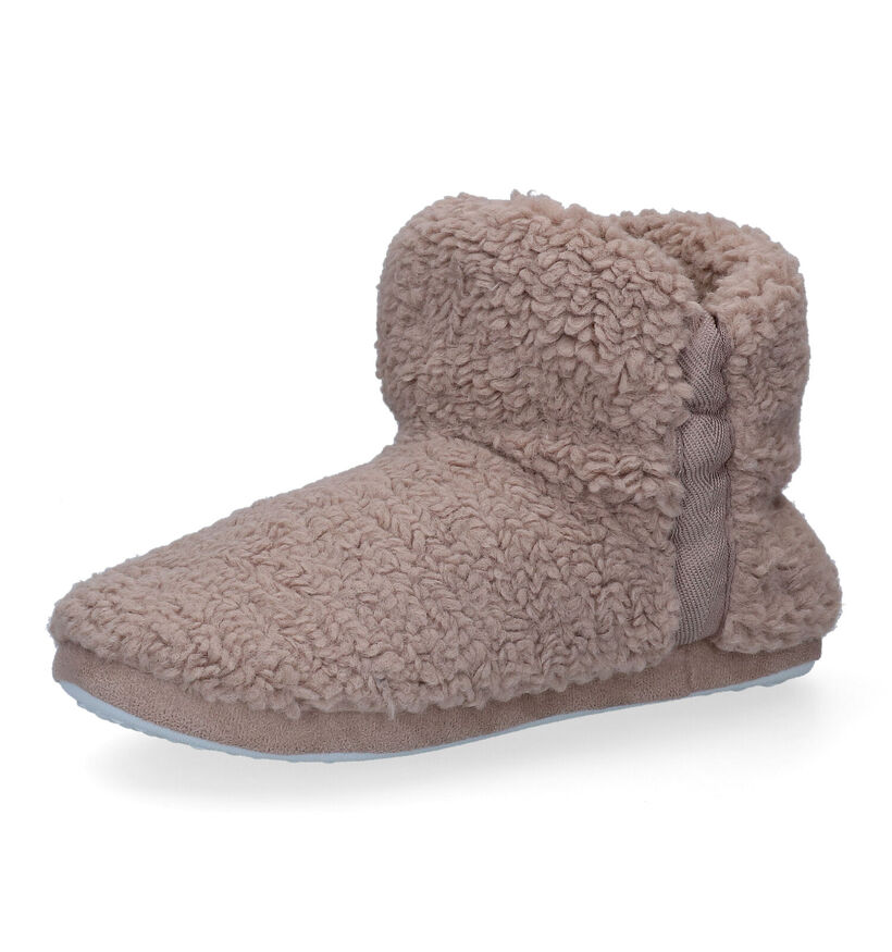 Torfs Home Pantoufles fermées en Taupe pour femmes (299835)