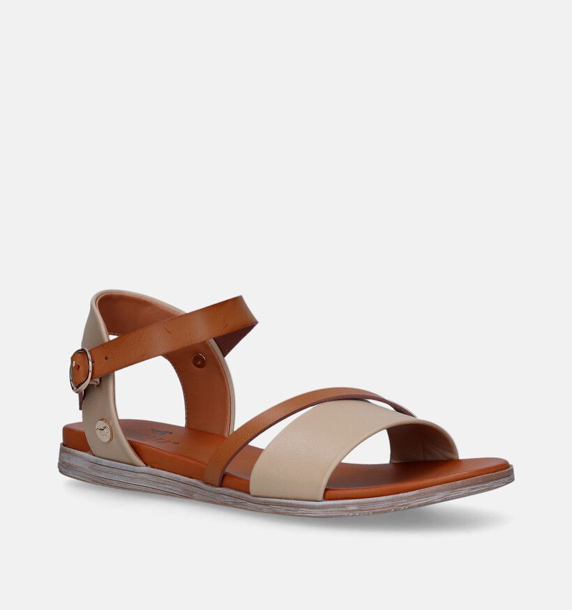 Mustang Sandales plates en Beige pour femmes (338765)