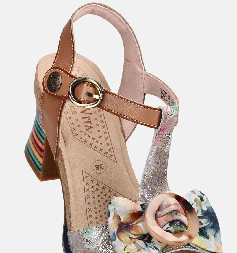 Laura Vita Dekbyo Sandales &agrave; talons en Marron pour femmes (373205)