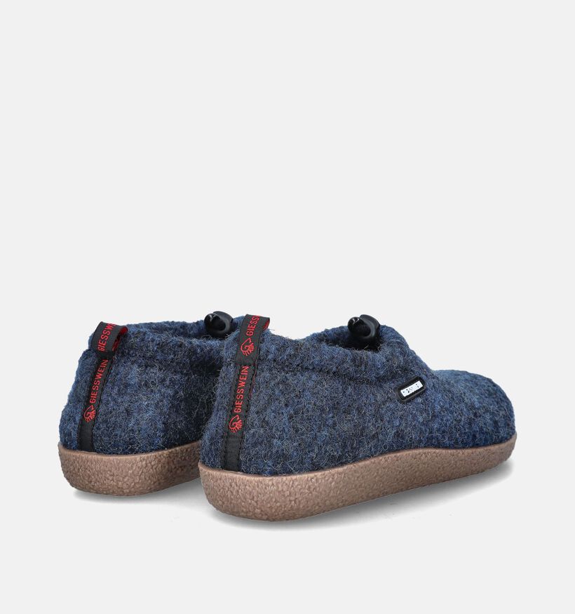 Giesswein Vent Pantoufles en Bleu pour femmes (349155) - pour semelles orthopédiques