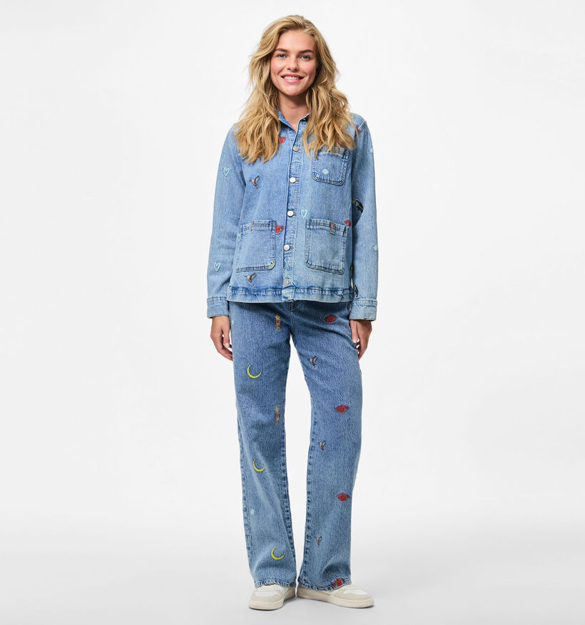 Pieces Jidi Manteau court en Bleu pour femmes (362261)