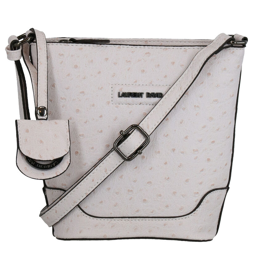 Laurent David Ella Witte Crossbody Tas in kunstleer (271999)