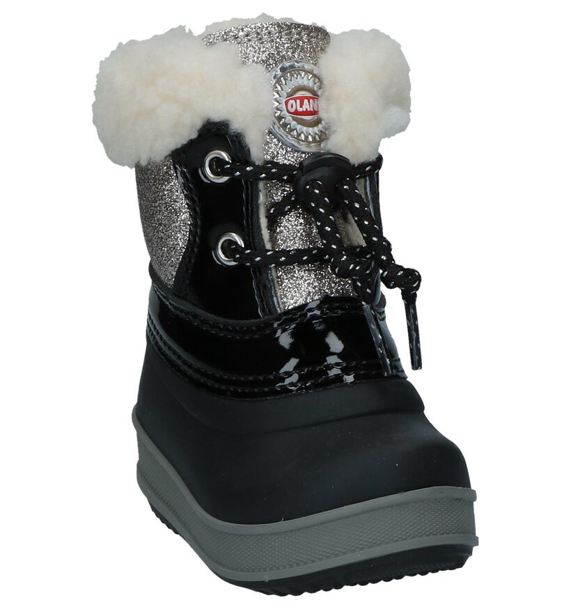 Olang Bottes de neige en Noir en cuir verni (230912)