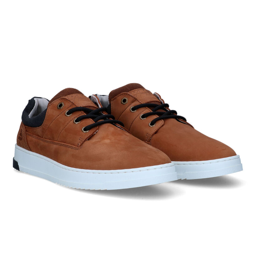 Bullboxer Chaussures à lacets en Cognac pour hommes (319440) - pour semelles orthopédiques