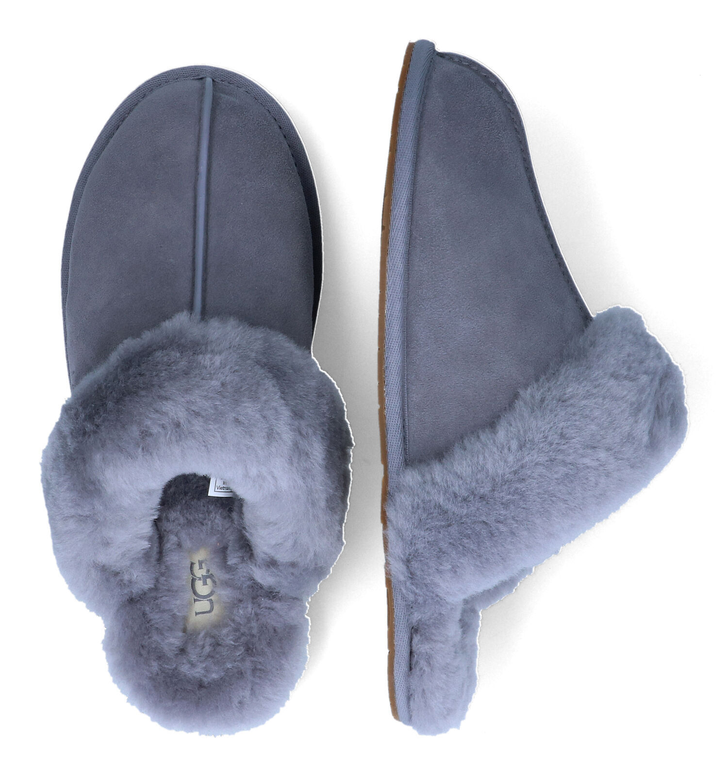 Grijze uggs pantoffels clearance