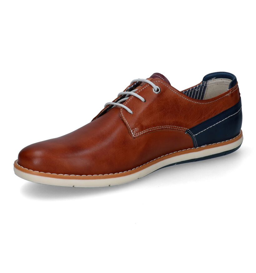 Pikolinos Jucar Cognac Veterschoenen in leer (308028)