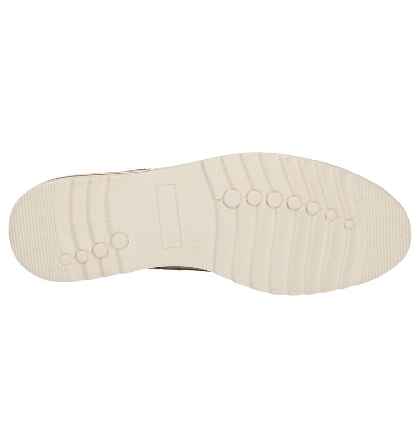 Youh! Chaussures à lacets en Beige en daim (212142)
