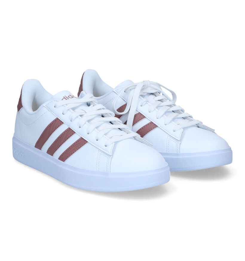 adidas Grand Court 2.0 Baskets sportives en Blanc pour femmes (356989) - pour semelles orthopédiques