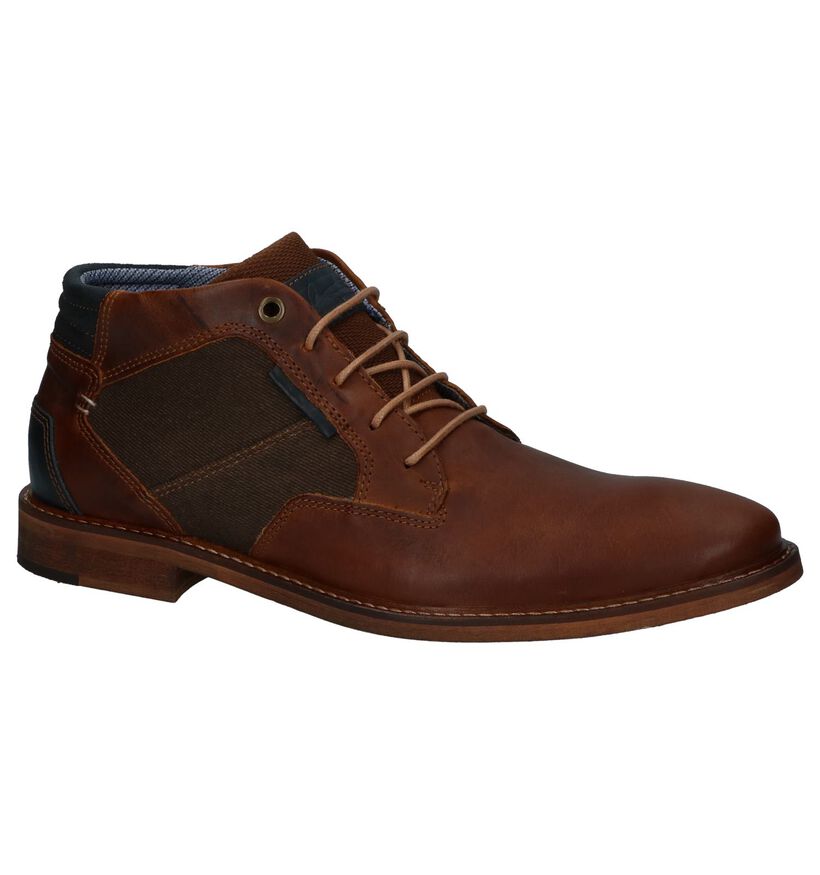 Bullboxer Chaussures hautes en Cognac en cuir (239048)