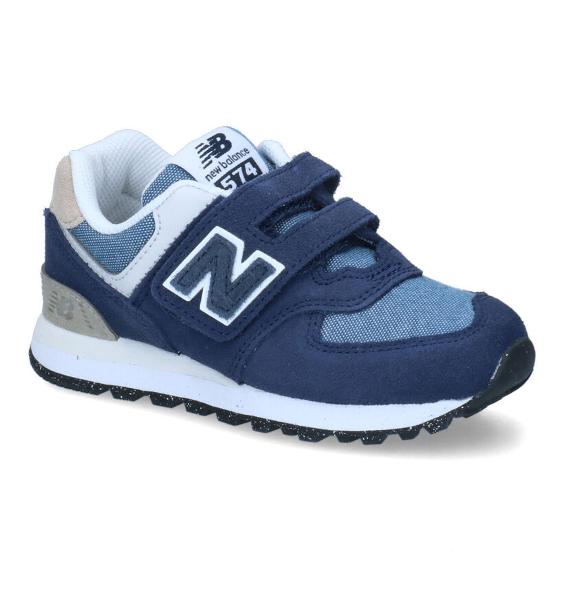 New Balance PV574 Blauwe Sneakers voor jongens (319257) - geschikt voor steunzolen