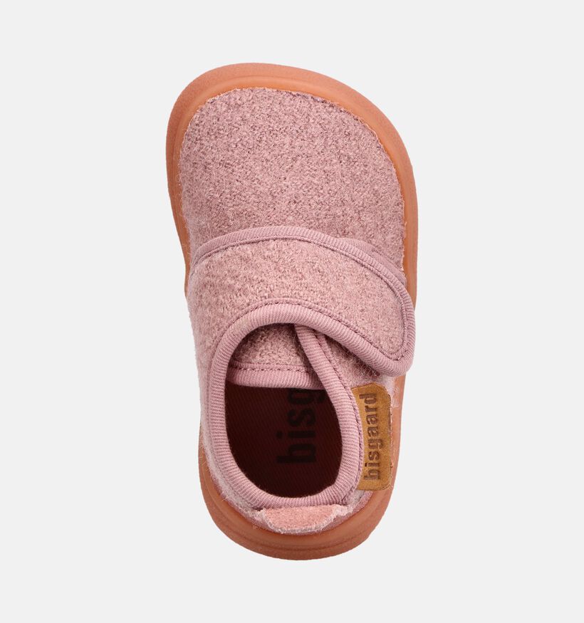 Bisgaard Pantoufles en Rose pour filles (381026) - pour semelles orthop&eacute;diques