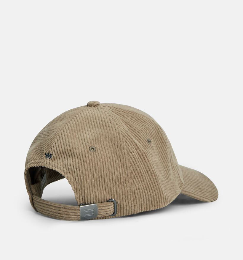 Tommy Hilfiger Flag 6 Panel Corduroy Taupe Pet voor heren (379505)