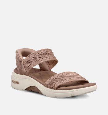Skechers Arch Fit Sandalen Taupe/Roze