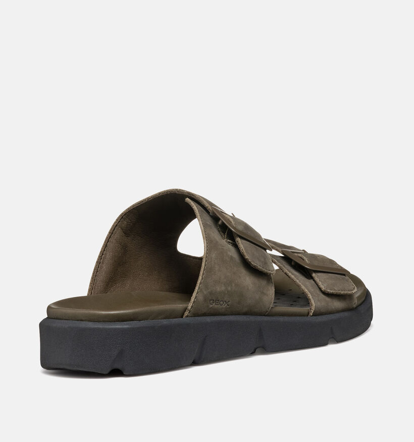 Geox Xand 2s Nu-pieds en Vert Khaki pour hommes (353841)