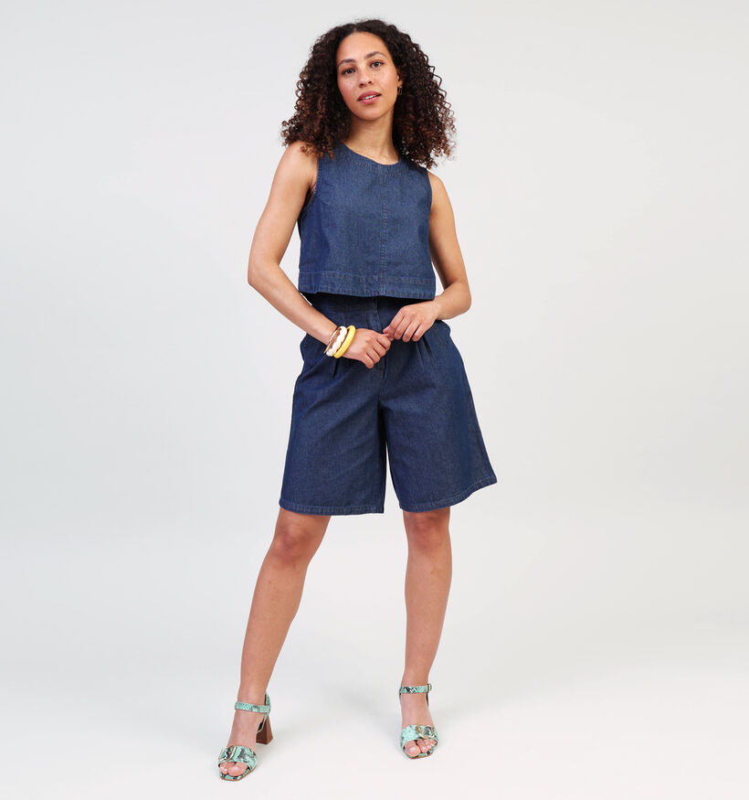 Pieces Tenim Blauwe Jeans Bermuda voor dames (357396)