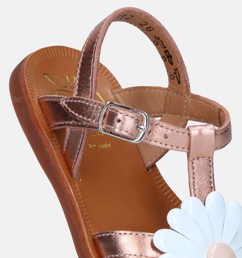 Pom d'Api Plagette Flo Rose gold Sandalen voor meisjes (338005)