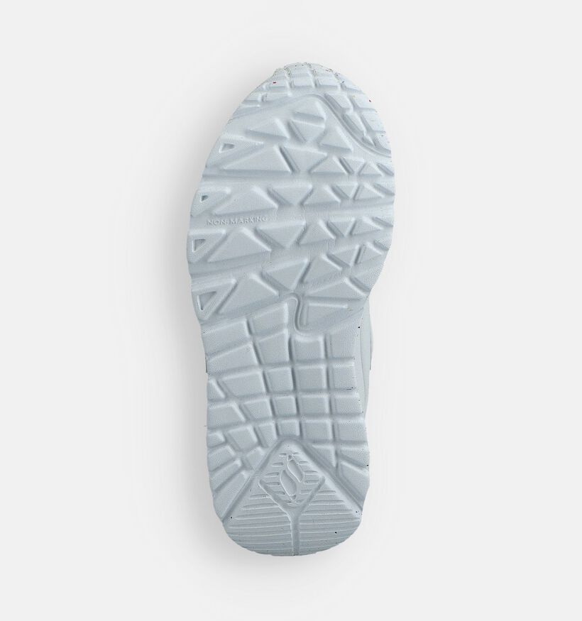 Skechers Uno Lite Rainbow Baskets en Blanc pour filles (366283) - pour semelles orthopédiques