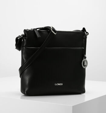 L.Credi Sacs port&eacute; crois&eacute; Noir/Beige/Cognac