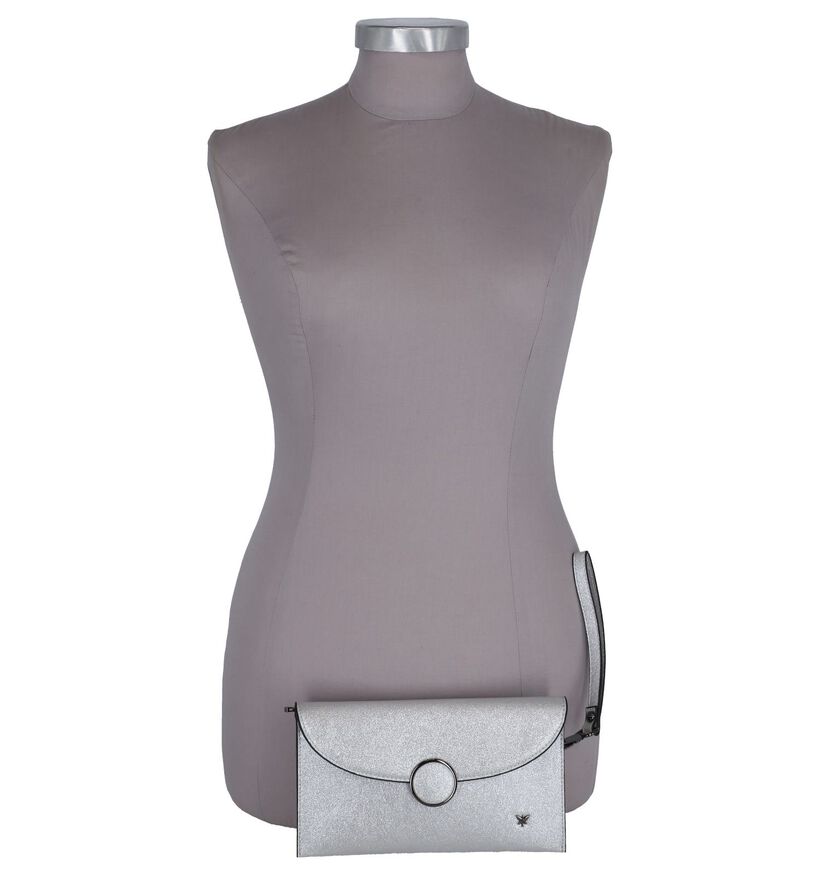 Zilveren Clutch Pepe Moll in imitatieleer (250471)