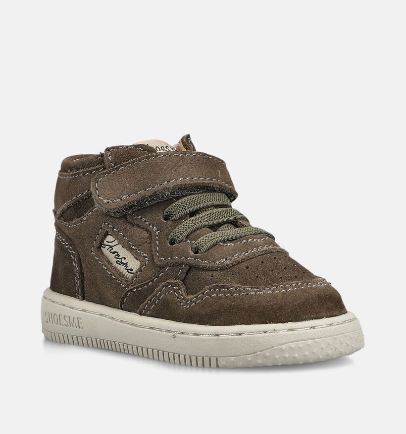 Shoesme Donkergroene Babysneakers voor jongens (380790)