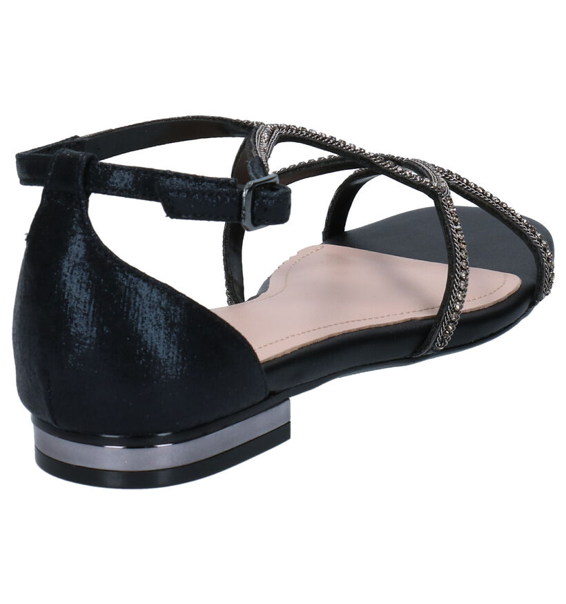 Bibi Lou Sandales plates en Noir en simili cuir (273126)