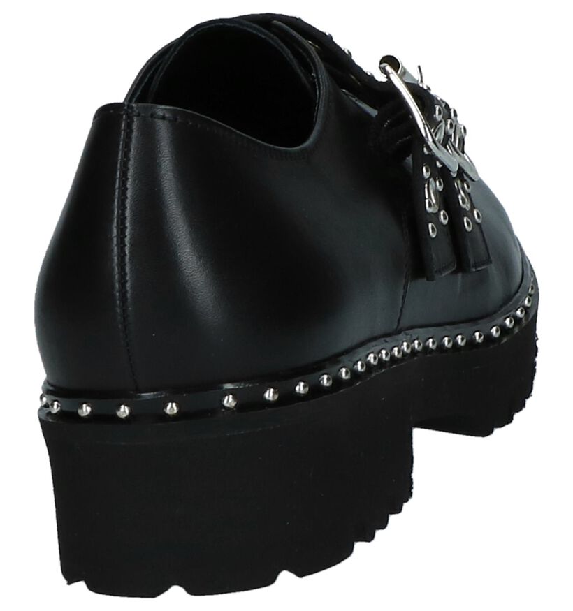Gabor Best Fitting Chaussures slip-on en Noir en cuir (231253)