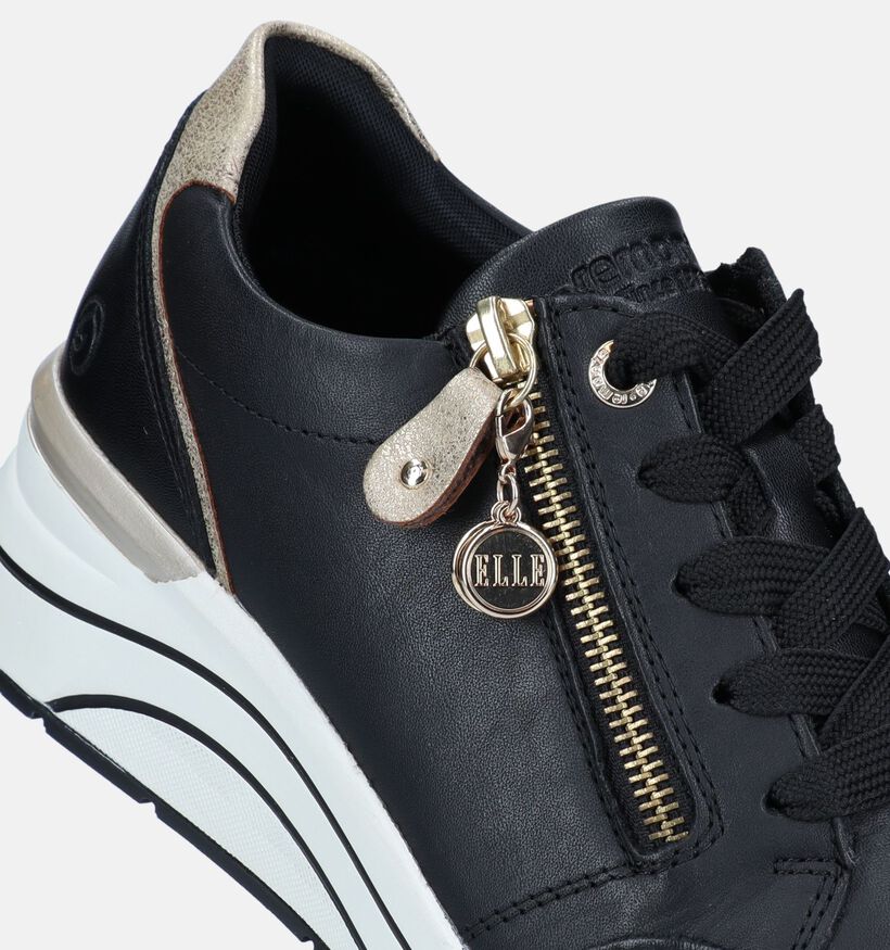 Remonte Baskets casual en Noir pour femmes (347237) - pour semelles orthopédiques