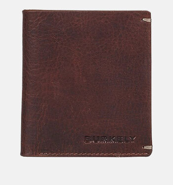 Burkely Portemonnees Zwart/Cognac/Bruin