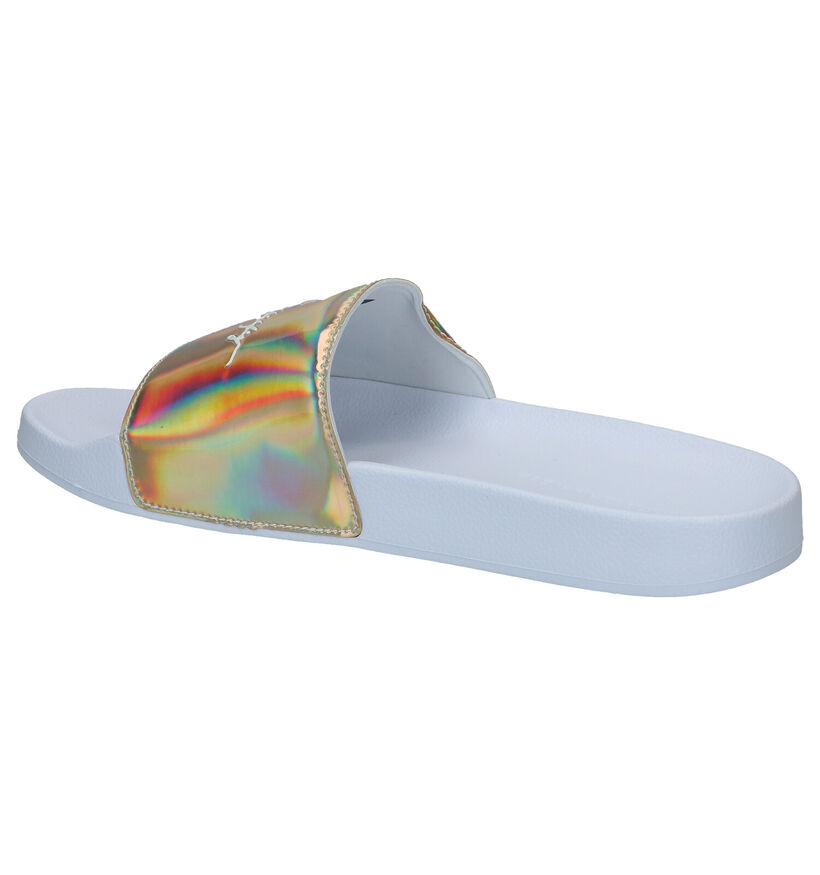 Tommy Hilfiger Feminine Pool Slide Nu-pieds en Blanc pour femmes (285246)