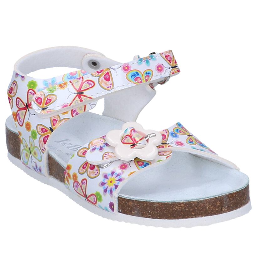 Witte Sandalen Lelli Kelly Sonia Velcro in kunstleer (245680)