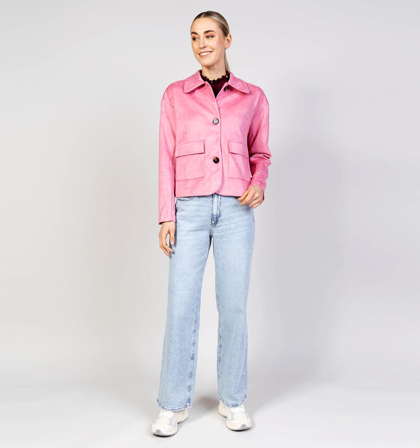 Desires Melua Cashmere Rose Jas Roze voor dames (366684)