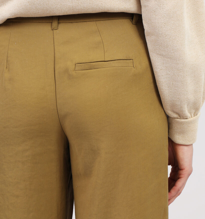 JDY Zenya Pantalon Large en Vert Khaki L32 pour femmes (351396)